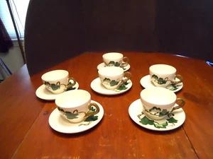 6 MCM California Metlox Ivy Poppy Trail Cups & Saucers - Picture 1 of 4