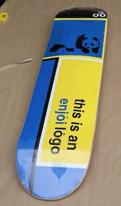 RARO Nuovo This Is An Enjoi Logo Skateboard Deck Panda 00 Blu Giallo 31" - Foto 1 di 11