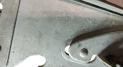 Swing Away Deluxe Wall Mount Metal Can Opener Metal Hinge Vintage Red USA made - Image 1 of 4