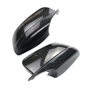 Carbon Fiber Look Door Side Mirror Cover Caps For BMW F10 Pre-LCI 2011 2012 2013 - Picture 1 of 10