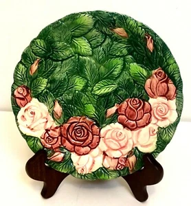 Haldon Group "ROSE" Decorative Plate 8” 1987 Floral - Picture 1 of 8