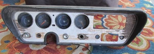 1966 1967 PONTIAC GTO LEMANS TEMPEST DASH GAUGE CLUSTER WITH CLOCK + Wiring - Picture 1 of 11