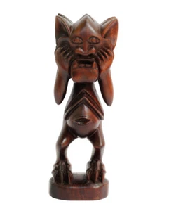 Mah Meri Wood Carving - Handmade Sculpture - Moyang Dapur - Kitchen Spirit S0008 - Picture 1 of 4