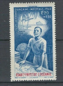 OCEANIA FRENCH COLONIES IMPERIAL 1942 COMMEMORATIVE MNH STAMP LOT (OCEA 247) - Picture 1 of 1