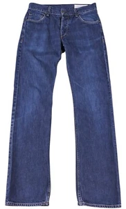Pantalones de mezclilla Rag & Bone RB 10X para hombre lavado oscuro botón mosca pierna recta 31 x 33 - Imagen 1 de 10