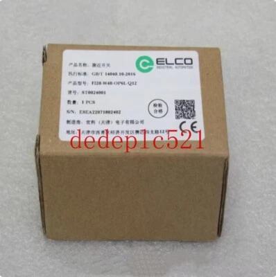 1 PCS NEW IN BOX ELCO Sensor FI20-W40-OP6L-Q12 - Image 1 of 4