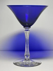 Morgantown Empress #7660-1/2 Ritz Blue Saucer Champagne Or Sherbert - Picture 1 of 6