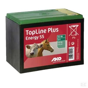Batteria per recinto elettrico 55 ah ako 9v pila a secco recinzione cavalli cani - Foto 1 di 1