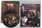 FOLKLORE PlayStation 3 PS3 disc, case  and manual