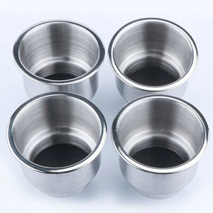 4X Stainless Steel Boat Drink Cup Holder Brushed for RV Camper Truck Yacht - Picture 1 of 10