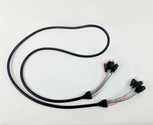 STEREN  5-RCA COMPOSITE VIDEO / AUDIO CABLE 257-606BK - 5 Ft Long - Picture 1 of 4