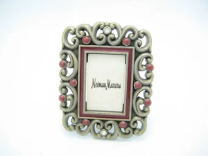 Jay Strongwater Frame Scroll Design Small Picture Frame 2 X 2 - Picture 1 of 6