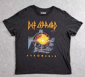 Camisa Def Leppard Pyromania negra moteada 2018 adulto XL - Imagen 1 de 6