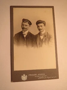 Jena - 2 Studenten mit Mütze - CDV / Studentika - Burschenschaft Vandalia ? - Picture 1 of 2