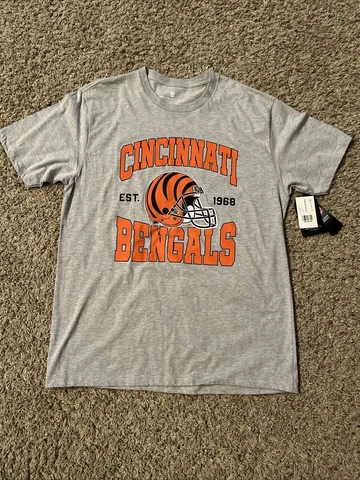 NEW NWT Cincinnati Bengals T Shirt NFL Short Sleeve T-Shirt Unisex Large Cover