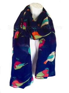 QUIRKY, LAGENLOOK, FLOATY SCARF Bird Scarf scarf NEW 2 - Picture 1 of 2
