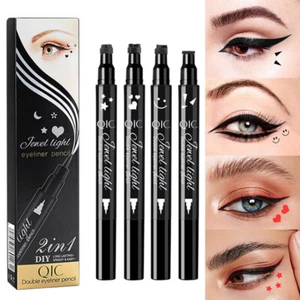 Winged Stamp Eyeliner Waterproof Liquid Pencil - Easy Cosmetic Eye Liner ❀ - Picture 1 of 16