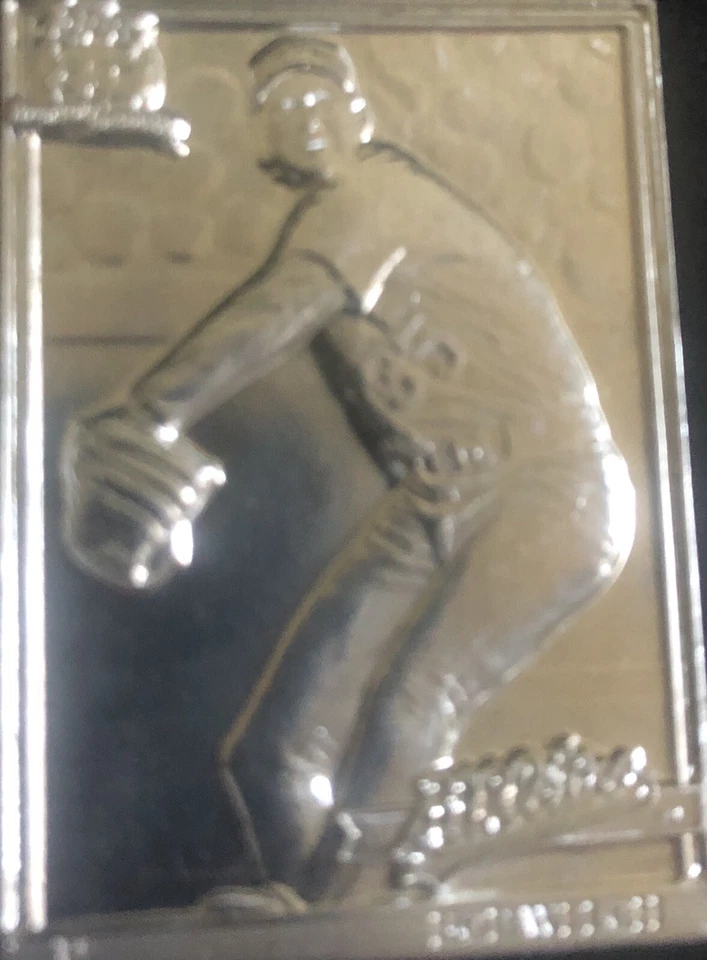 BOB WELCH 1991 TOPPS GALLERY OF CHAMPIONS Aluminum Card! CY Young A’s Rangers - Image 1 of 2