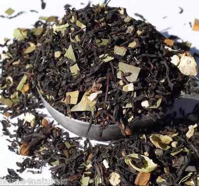 Masala Chai Blend of Loose Leaf Black Tea & Indian Spices English Breakfast Tea - Image 1 of 4