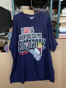 Vintage Big Daddy Gear The Big Brand Navy Short Sleeve Shirt Men's 2XL XXL - Picture 1 of 14