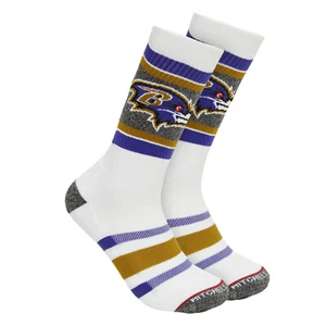 Calcetines Mitchell & Ness NFL Baltimore Ravens Interception Crew, Nuevos - Imagen 1 de 4
