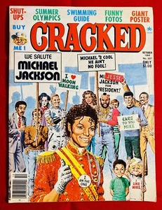 Revista vintage Cracked MICHAEL JACKSON Parodia #207 edición de octubre de 1984 - Imagen 1 de 6