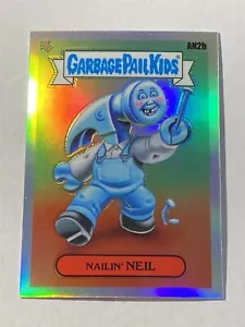 NAILIN' NEIL 2021 Topps Chrome Garbage Pail Kids Series 4 #AN2b Refractor (U) - Picture 1 of 2