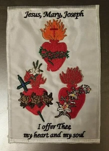 Drei Heilige Herzen - religiös - Aufnäher zum Aufbügeln/Aufnähen 10005 - Bild 1 von 1