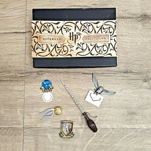 Harry Potter Bookmark Collection 5 Metal Bookmarks Boxed Gryffindor Owl Snitch - Picture 1 of 10