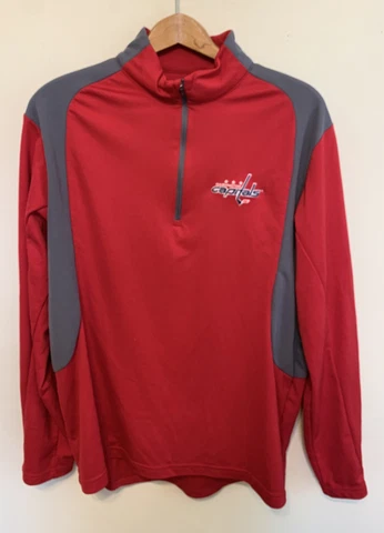 Washington Capitals NHL Antigua 1/4 Zip Pullover Mens Large Cover