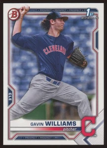 Bowman Draft 2021 #BD-93 Gavin Williams Cleveland Indians - Imagen 1 de 2