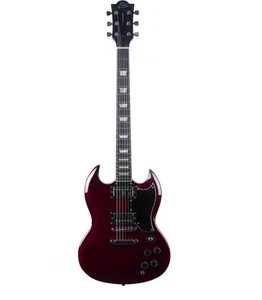Guitare Electrique EKO DV300-RED - Type SG vintage - Red - Foto 1 di 4