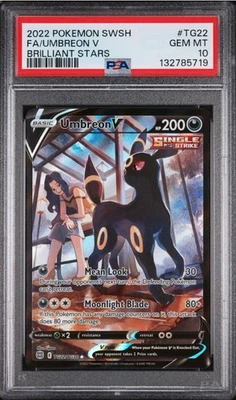 PSA 10 Pokémon TCG Umbreon V TG22/TG30 Brilliant Stars - Image 1 of 3