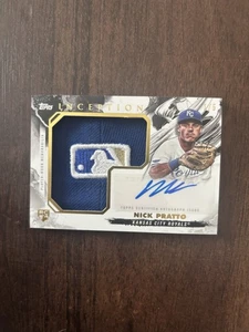 2023 Topps Inception Jumbo Hat Patch Auto Nick Prato KC Royals #1/5! - Picture 1 of 2