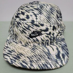 NIKE AW84 Adj. Cappello berretto DRI-FIT 5 pannelli bianco/giallo/stampa vortice 666327-100 - Foto 1 di 11