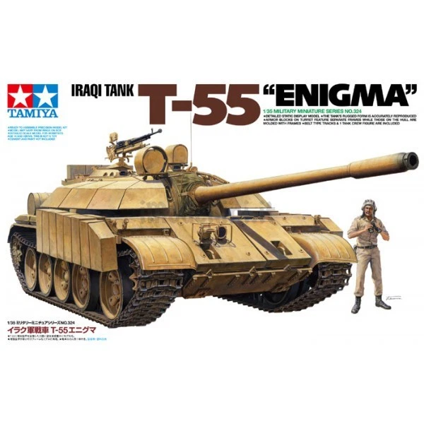 TAMIYA 1:35 KIT CARRO ARMATO IRAQI TANK T-55 ENIGMA  CON 1 FIGURA INCLUSA  35324 - Immagine 1 di 1