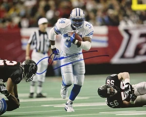James LITTLE MAN STEWART Signed 8x10 Photo! DETROIT LIONS LEGEND RB! W/COA - Picture 1 of 2