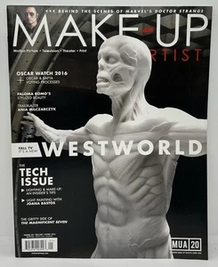 Make-Up Artist Magazine Issue 123 Dec/Jan 2016 2017 Westworld Cover Variant Rare - Imagen 1 de 2