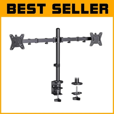 Fully Adjustable Dual Monitor Stand, 26.5 lbs Capacity - Image 1 of 4
