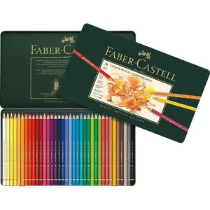 Faber-Castell Polychromos Künstlerfarbstifte, 36 Buntstifte in Metalletui - Bild 1 von 5