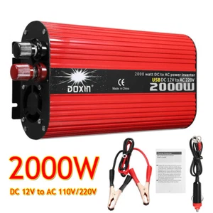 2000W MPPT Solar Grid Tie Power Inverter DC 12V To 230V Pure Sine Wave Display - Bild 1 von 19