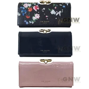 TED BAKER MUJER LÁGRIMA GOTA BOBBLE FLORAL CUERO MONEDERO BLANCH/ALESHAS - Imagen 1 de 13