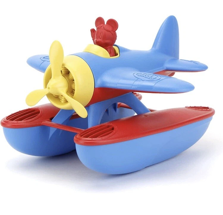 Juguete de baño hidroavión Mickey Mouse plástico 100 % reciclado Green Toys hecho en EE. UU. Foto 1 de 4