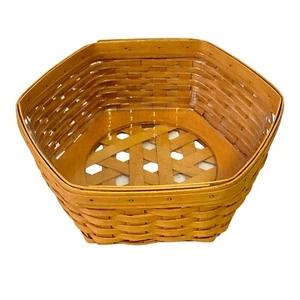 Longaberger 2000 Cestello Esagonale 11" Generazioni 6 Lati con Protezione in Plastica - Foto 1 di 21