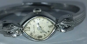 Reloj Bulova Puño Vintage Damas Oro Laminado Muñeca Pequeña - Imagen 1 de 9