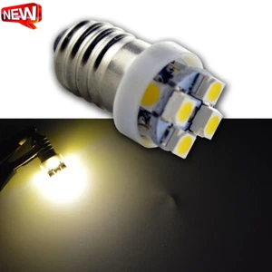 10x Upgrade LED Bulb Torch DRL Light Zoom Duo MES Screw E10 3528 8SMD Warm white - Bild 1 von 6