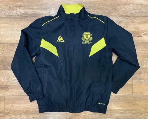 Everton FC 2009 / 10 Away Soccer Football Track Jacket Le Coq Sportif Men Size L Cover