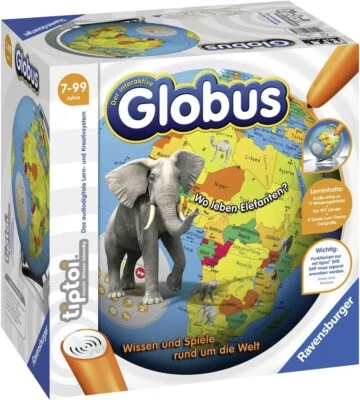 Ravensburger tiptoi 00787 - Der interaktive Globus-Lern - für Kinder ab 7 Jahren