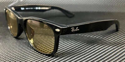 RAY BAN RB2132F 601 R6 Black Yellow Unisex 55 mm Sunglasses - Image 1 of 4