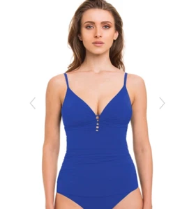 Profile by Gottex Women's $98 Tutti Frutti Royal Blue Tankini Top Size 8 Swim - Picture 1 of 2